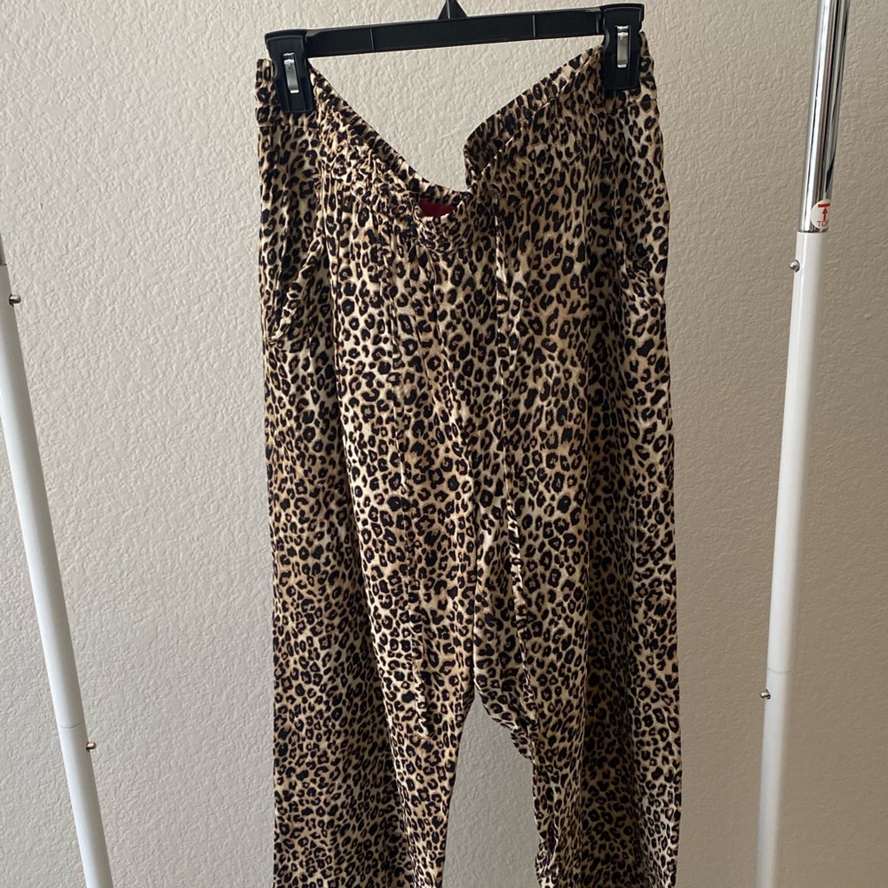 Leopard print pants